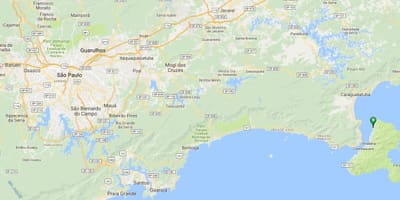 Χάρτης της παραλίας Siriúba