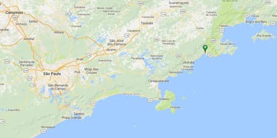 Χάρτης της παραλίας Ubatumirim