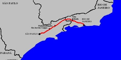 Χάρτης του Προέδρου Dutra εθνική οδό - BR 116