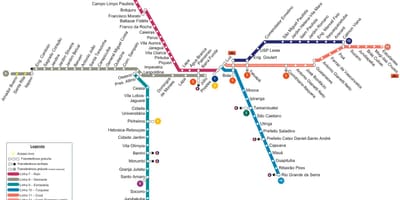 Χάρτης του Σάο Πάολο CPTM