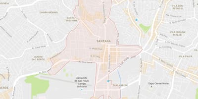Χάρτης της Santana Σάο Πάολο