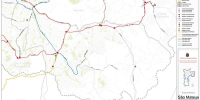 Χάρτης της Σαν Ματευσ Σάο Πάολο - Δημόσιες συγκοινωνίες