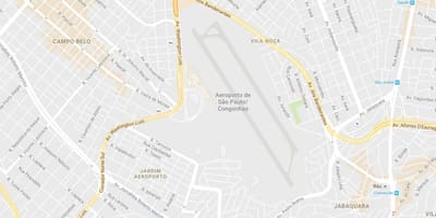 Χάρτης από το αεροδρόμιο Congonhas