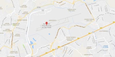 Χάρτης από το αεροδρόμιο Guarulhos