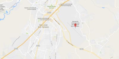 Χάρτης της το διεθνές αεροδρόμιο του São José dos Campos