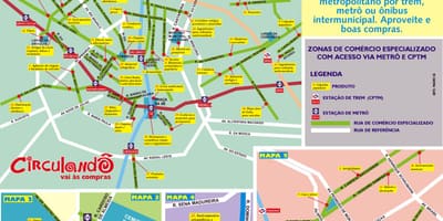 Χάρτης των αγορών Σάο Πάολο