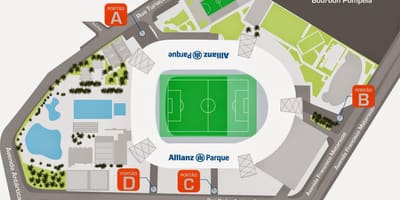 Χάρτης της Allianz Parque Σάο Πάολο