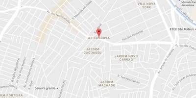 Χάρτης της Aricanduva Σάο Πάολο