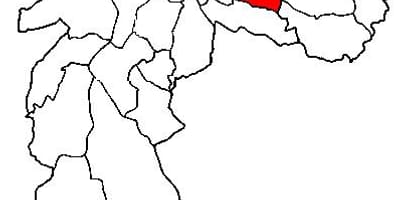 Χάρτης της Aricanduva-Vila Formosa υπο-νομού, Σάο Πάολο