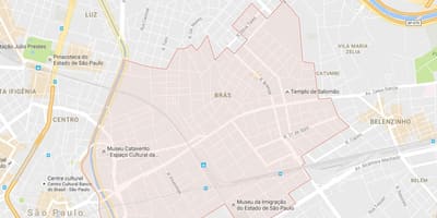 Χάρτης της Brás Σάο Πάολο