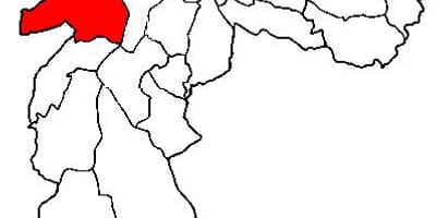 Χάρτης της Butantã υπο-νομού, Σάο Πάολο