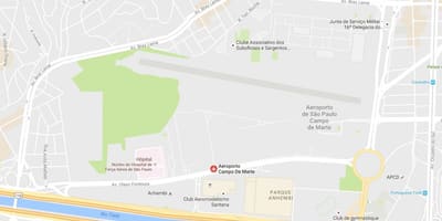 Χάρτης της Campo de Marte αεροδρόμιο