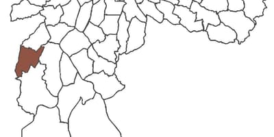 Χάρτης της Capão Redondo περιοχή