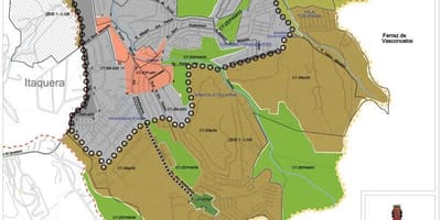 Χάρτης της Cidade Tiradentes Σάο Πάολο - Κατάληψη του εδάφους