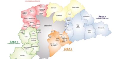 Χάρτης της Concessão Áreas RMSP