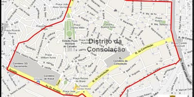 Χάρτης της Consolação Σάο Πάολο