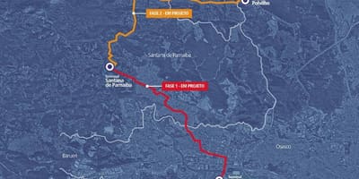 Χάρτης της corredor BRT metropolitano Alphaville-Cajamar