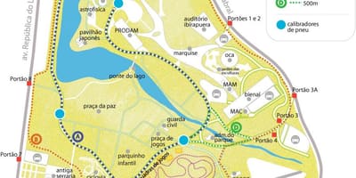 Χάρτης πάρκο Ibirapuera