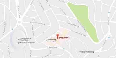 Χάρτης της Israelita Albert Einstein hospital