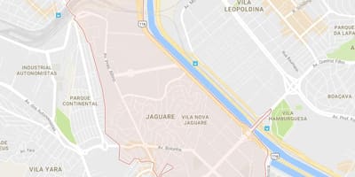 Χάρτης της Jaguaré Σάο Πάολο