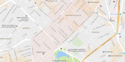 Χάρτης της Jardim Paulista, Σάο Πάολο