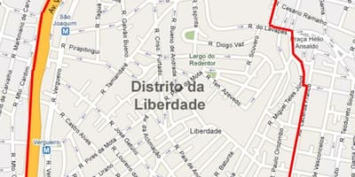 Χάρτης της Liberdade Σάο Πάολο