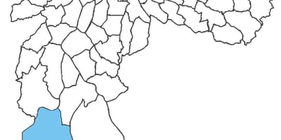 Χάρτης της Parelheiros περιοχή