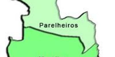 Χάρτης της Parelheiros υπο-νομού