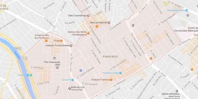 Χάρτης της Pinheiros του Σάο Πάολο