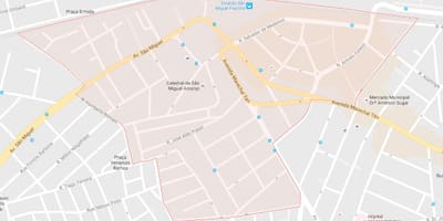 Χάρτης του São Miguel Paulista, Σάο Πάολο