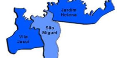 Χάρτης του São Miguel Paulista υπο-νομού