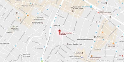 Χάρτης της Samaritano Σάο Πάολο νοσοκομείο