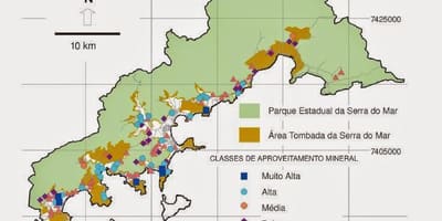 Χάρτης της Serra do Mar Park