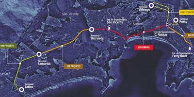 Χάρτης της Sistema Integrado Metropolitano - SIM