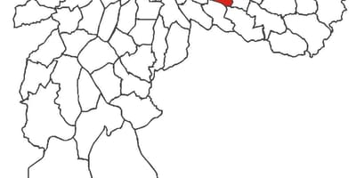Χάρτης της Vila Formosa περιοχή