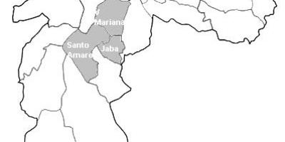 Χάρτης της ζώνης Centro-Sul, Σάο Πάολο